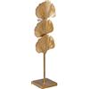 BigBuy Home Portacandele 19 x 14 x 63 cm Vetro Dorato Metallo