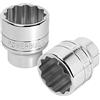 Powerbuilt Chiave a bussola da 3/4 da 46 mm, 12 punti, design esagonale a parete sottile, presa forte, marcature di dimensioni - 643240