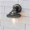 CGC Lighting applique da esterno Lanterna decorativa da giardino con vite standard E27, per portico (Bronzo antico)