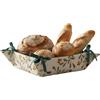 moorg Cestino Pane in Cotone, Porta Pane da Tavola - Cestini con Diverse Fantasie, Portapane da Tavola 20x20x9 cm