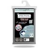 Linge des Familles - Lenzuolo con Angoli 2x80x200 - per Letto Articolato 160x200 TPR - 100% Cotone Percalle - Grigio Cemento - Grande Avvolgimento 30 cm - Elastico Tutto Intorno - Oeko-TEX® Standard