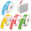 Fyrdm 4 Rotoli Nastro Termico per Etichette 12x40mm, Etichette Adesive Termiche Impermeabile, Etichette Termiche Autoadesivo, Compatibili con P15/D30/Q30, per Scuola, Casa, Ufficio, 160 Nastri/Rotolo