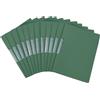 SOYIRI 12 Pezzi A4 Cartellina Portadocumenti con Clip(Verde) | Copertine per Rilegatura in Plastica per Scuola e Ufficio