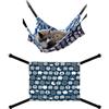 BOBOZHONG Amaca per Gatti - Amaca Morbida e Traspirante per Gabbie, 46x37 cm, Letto Sospeso per Gatti, Conigli e Piccoli Animali - Facile da Pulire e Montare, Ideale per Interni/Esterni