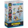 Asmodee Atomic Mass Games | Marvel Crisis Protocol Defenders Affiliation Pack | Gioco Di Miniature, 5 Eroi Iconici, Character Stat Cards, Team Tactic Cards | 2 Giocatori | 90 Minuti