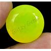 Naturale Neon Giallo Opale 25.00 KT Rotondo Certificato Non Trattato Loose Gemma