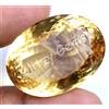 Naturale Giallo Citrino 80.65 CT Ovale Perfetto Non Trattato Certificato Loose