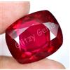 32.15 CT Naturale Sangue Rosso Mozambico Rubino Cuscino Certificato Perfetto