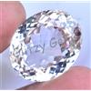 Naturale Perfetto Bianco Montana Zaffiro 55.00 CT Ovale Certificato Loose Gemma