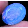 Naturale Blu Fiordaliso Opale Australiano 22.90 CT Ovale Certificato Loose Gemma