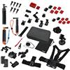 Rollei Actioncam Mount Set Sport XL - Kit di 49 Accessori per Actioncam Rollei e GoPro, incl. Mini Treppiede, Supporto per Smartphone, Asta per Selfie, incl. Borsa - Multicolore