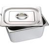 Smilbaley 66365Z Vassoio 1/3 in Acciaio Inox 325 x 175 x 150mm | Grande capacità pentola in acciaio inox, design ad angolo rotondo, contenitore per alimenti cucina disponibile
