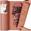 BigKing 1 Rotoli Carta da Macellaio, Colore Rosa, 45 cm x 30 m, Carta Kraft per Barbecue, Affumicatore, Carne di Pesce, Perfetta per Cucinare Succoso