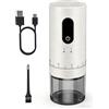 CEVING Macinacaffè ricaricabile First Grind-While-Charge, macinazione 1,7 volte più veloce con 38 impostazioni esterne regolabili, frese coniche in ceramica e batteria da 2000 mAh, portatile per
