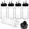 Molain 5 pezzi contenitori per spezie in plastica, barattoli per spezie da 100 ml, shaker per spezie, barattoli per spezie riutilizzabili per spezie per la conservazione in cucina di spezie
