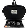 Huniox® Cool Bag - Porta Vivande Lavoro - Borsa Termica Pranzo Ufficio - Borsa Porta Pranzo Termico - 24,5×14×10 cm · 3L (Black, Snack)