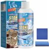 Rakiuty Stone Stain Remover Cleaner, Detergente per Smacchiatore di Pietre, 100 ml Detergente per Macchie di Olio per Marmo da Cucina, Agente Lucidante per Pietre, per Marmo, Granito, Piastrelle