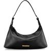 Montana West Piccola borsa a tracolla, borsa hobo per donne, borsa estiva e borse in pelle PU con manico superiore con chiusura a cerniera, nero
