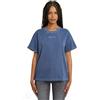 G-STAR Felpa da Donna Overdyed Seam Details SS SW Wmn, Blu (Mid Blue GD D26105-d249-h362), M