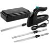 Cecotec Cut-Eat 1800 Coltello elettrico nero 150W, 3 lame in acciaio inox lavabile in lavastoviglie, silenzioso, a basse vibrazioni, custodia inclusa, 3183