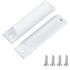 Simarro Maniglia esterna per porta del balcone, 2 pezzi, in lega di alluminio, con viti in acciaio inox, maniglia per porta del balcone, maniglia per porta esterna della terrazza, maniglia per mobili