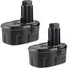 VANTTECH Confezione da 2 batterie di ricambio NiMH da 14,4 V 4,8 Ah per DeWalt 14,4 V DC9091, compatibili con utensili elettrici cordless DW9091 DW9094 DE9038 DE9091 DE9092 DE9094 DE9502 VANTTECH