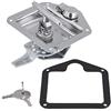 KIMISS Chiave a Forma T in Acciaio Inossidabile - Kit Serratura Pieghevole per Cassette Strumenti per Camion e Rimorchi