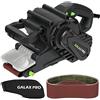 GALAX PRO Levigatrice a nastro con regolazione del numero di giri e attacco per aspirapolvere, 1010 W, con superficie di levigatura da 533x76 mm