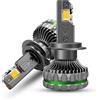 JEYEFFE Lampadine LED Auto H1 H4 H7 H11 9005 9006 9012, 300W 46000LM, Faro LED Bianco Freddo 6500K, 12V con Chip CSP, Dissipazione Avanzata, IP68 Impermeabile (H7)