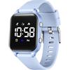 Timever orologio digitale bambina bambini con contapassi,sveglia,cronometro,luce,data-orologio per ragazzi e ragazze senza app e telefono con cinturino in silicone