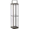 BigBuy Home Portacandele 16 x 16 x 74 cm Vetro Dorato Metallo