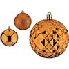 Krist+ Palle di Natale Ø 8 cm Arancione PVC