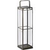 BigBuy Home Portacandele 16 x 16 x 64 cm vetro dorato metallo