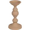 BigBuy Home Portacandele 15 x 15 x 28 cm Beige Alluminio