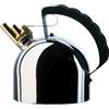 Alessi 9091 FM - Bollitore di Design con fischietto Melodico, Acciaio e PA, Nero