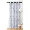 Linder Tenda con motivo nuvola, tessuto Upcyclé - stile onnirico, occhielli a canna di fucile - Colore blu notte e bianco, 140 x 240 cm, 67% poliestere, 31% cotone, 2% altre fibre, collezione nuvola
