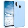 kwmobile Custodia Compatibile con Samsung Galaxy A20e Cover - Back Case per Smartphone in Silicone TPU - Protezione Gommata - blu chiaro matt