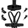 Adiwo 2 in 1 Imbracatura Pettorale, Attacco Imbracatura Fascia per Testa, Adatta per GoPro Hero 13, 12, 11, 10, 9, 8, 7, 6, 5, 4, DJI Action 5 Pro 4/3 e la Maggior Parte delle Action Camera