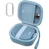 Aenllosi per Bose New SoundLink Micro Altoparlante Bluetooth Portatile 2ª Gen Custodia da Viaggio Rigida, Solo Custodia, Blu