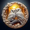 CHARMIBLE Puzzle in legno per adulti, 300 pezzi, con gufo 3D, puzzle in legno, 34 x 33,5 cm, puzzle in legno irregolare, unici a forma di animale, per adulti, bel regalo per la famiglia e gli amici