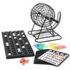 Kyto Gioco di Bingo con Tamburo in Metallo 18 Biglietti da Bingo 75 Palline da Bingo 150 Gettoni Tavola da Gioco Nero Adulti Bambini Basic (2026)