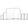 ELRO AS98S Home2 Smart Wireless Alarm System - Wifi - Funzione GSM - Testato come meglio - Con stazione base, pannello di controllo, rilevatore di movimento, 3 contatti porta/finestra e telecomando