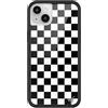 Wildflower Custodie - Compatibile con Apple iPhone 13/14 | Paraurti protettivo nero, certificato Test di caduta da 1,2 m, donne di proprietà piccole imprese | Dama - Skate nero bianco classico carino