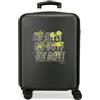 Disney Joumma Disney Mickey Oh Boy Valigia da cabina nera 38 x 55 x 20 cm Rigida ABS Chiusura a combinazione laterale 35 L 2 kg 4 ruote doppie bagaglio a mano, Nero, Valigia cabina