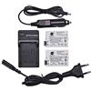 DSTE 2-Pack Batterie + DC99E Viaggi Caricabatterie Compatibile per Canon LP-E8 EOS 550D 600D 650D 700D Kiss X4 X5 X6i X7i Rebel T2i T3i T4i T5i