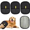OMJMYY 4 Pezzi Guanto Rimozione Peli Animali Magnetico Double-Sided Pet Grooming Gloves Guanti Rimuovi Peli Animali per Cani e Gatti Reusable Pet Hair Remover for Clothes Sofas Carpets Letti Vestiti