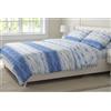 L'Emporio Casa Set Lenzuola in Flanella, Cotone Italiano 100% Pettinato, Anti-Pilling Varie Misure (Pretty Azzurro, Una piazza e mezzo)