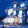 Asstikoo Proiettore di Natale per esterni, 9 W luminoso LED fiocco di neve, lampada di proiezione impermeabile (neve)