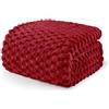 Exclusivo Mezcla Coperta Plaid Pile da Letto, 150x200 cm, Bordeaux