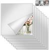 Bellanova Set da 4/10 Specchio Adesivo, Piastrelle Specchio Flessibile Quadrati 20x20 cm, Installazione Senza Fori, Specchi Adesivi per Decorazioni Murali (10)